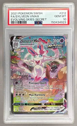 2021 Pokemon Sword & Shield Evolving Skies 212 Sylveon VMAX PSA 10 150434923 - Image 1