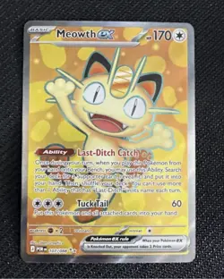 Pokemon TCG - Meowth EX - Perfect Order - Full Art EX - 107/088 - Pack Fresh - Image 1