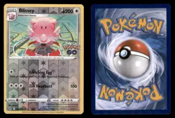 Blissey 052/078 Holo Rare Pokemon GO Pokemon TCG Reverse Holo NM - Image 3