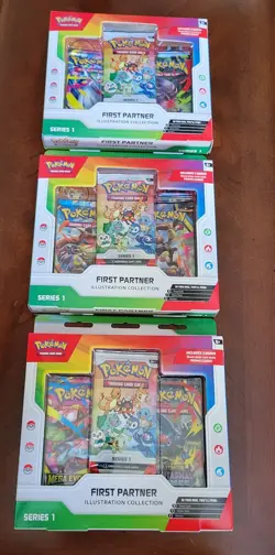 3-Pokemon TCG First Partner Illustration Collection Series 1 READ DETAILS - Image 1