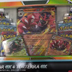 Pokemon TCG Incineroar ex & Torterra ex Special Collection 8 Packs Ships Today - Image 3