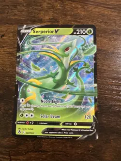 Serperior V (7/195) Full-Art Holo Foil Pokemon Sword And Shield NM - Image 1