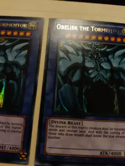 3x Yugioh Obelisk the Tormentor LC01-EN001 Ultra Rare Limited LP - Image 4