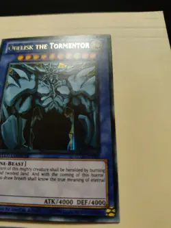 3x Yugioh Obelisk the Tormentor LC01-EN001 Ultra Rare Limited LP - Image 5