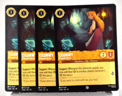 Disney Lorcana TCG Whispers in the Well Eilonwy Princess of Llyr 7/204 Common x4 - Image 1