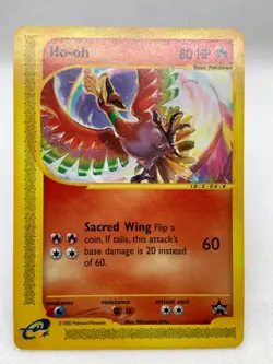 Pokemon TCG Ho-oh 52/53 Wotc Promo Regular Basic Sacred Wing 2002 Card - Image 2