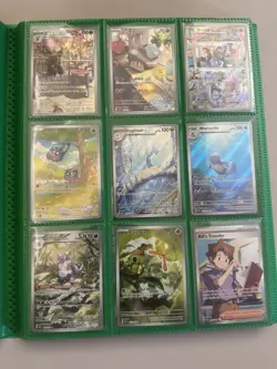 Gamegenic Green Binder with Pokemon TCG Mixed Card Lot Charizard Blastoise - Image 1