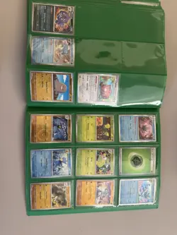 Gamegenic Green Binder with Pokemon TCG Mixed Card Lot Charizard Blastoise - Image 3
