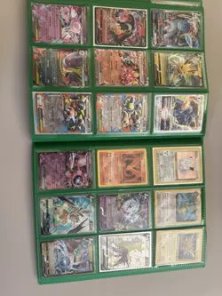 Gamegenic Green Binder with Pokemon TCG Mixed Card Lot Charizard Blastoise - Image 4
