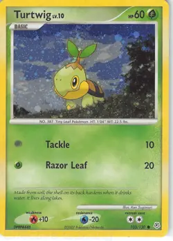 Turtwig (Cosmos Holofoil) 103/130 Holo Cards Pokemon LP Sugimori - Image 1