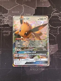 Pokemon card Eevee GX Black Star Promos TCG SM175 sun and moon promo - Image 1