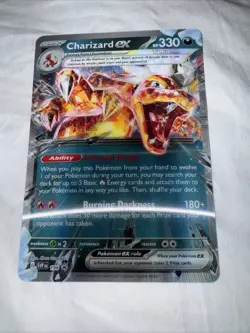 Pokemon Jumbo Lenticular Charizard EX 054/091 SVP196 Exclusive Promo - Image 1