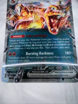 Pokemon Jumbo Lenticular Charizard EX 054/091 SVP196 Exclusive Promo - Image 2