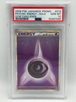 PSA 10 - Psychic Energy 015/L-P 2009 Gym Challenge - Rare Japanese Promo Card - Image 1