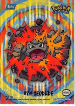 Geodude #167 - Topps Trading Cards Series 2 Pokemon MP - Image 1