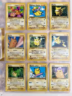 Pokemon 2000 Pikachu World Collection–WOTC Complete 9 Card Set–Folder Included - Image 3