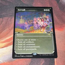Farewell X1 Mtg Kamigawa Neon Dynasty Nm Etched Foil Showcase - Image 1