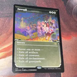 Farewell X1 Mtg Kamigawa Neon Dynasty Nm Etched Foil Showcase - Image 2