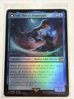 Magic the Gathering: Jill, Shiva's Dominant Final Fantasy Foil NM - Image 1