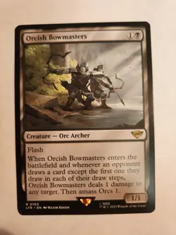 Magic: The Gathering Orcish Bowmasters Regular EN LOTR Near Mint NM MTG - Image 1
