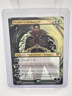 Professor Dellian Fel (Borderless) PACK FRESH - Secrets of Strixhaven - Regular - Image 1
