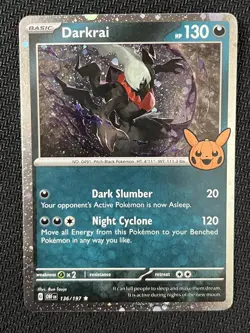 Cosmos Holo Darkrai 136/197 - Pokemon Trick or Trade 2024 NM - Image 2