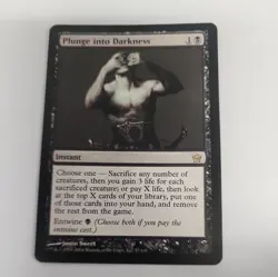 1x Plunge into Darkness - 5th Dawn MTG Magic the Gathering NEVER PLAYED MINT - Image 1