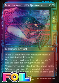 x1 Marina Vendrell's Grimoire DSK MTG 308 FOIL SHOWCASE RARE M/NM 1x - Image 1