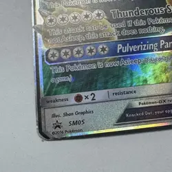 Pokemon Snorlax GX SM05 Promo Holo Sun & Moon TCG Card - Image 5
