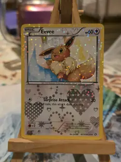 Eevee RC14/RC25 Legendary Treasures: Radiant Collection Holo Pokemon LP - Image 1