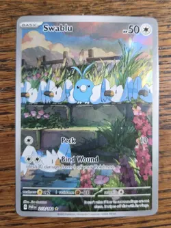 Swablu 213/182 Paradox Rift Illustration Rare Holo Pokemon Card - Image 1