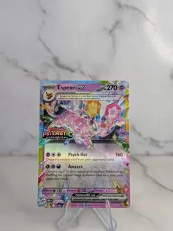Pokemon TCG Espeon EX Prismatic Evolutions Card 034/131 Stamped Promo NM - Image 1