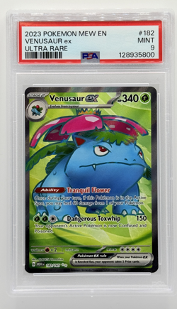 2023 Pokemon Venusaur ex 182/165 SV 151 Ultra Rare PSA 9 Mint - Image 1