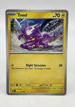 Toxel 071/197 Common S&V: Obsidian Non-Holo Pokemon TCG Mint Unplayed - Image 1