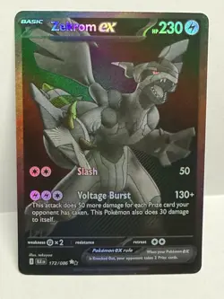 --Pokemon 2025 Black Bolt Zekrom ex 172/086 Black White Rare Near Mint-- - Image 4