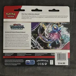 Pokemon SV5 Temporal Forces 3-Pack Booster Blister Packs Set of 2 SEALED! - Image 4