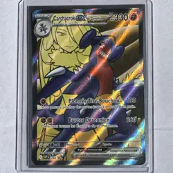 CARTE POKEMON CARCHACROK EX DE CYNTHIA PROMO 204 ECARLATE ET VIOLET FR - Image 1
