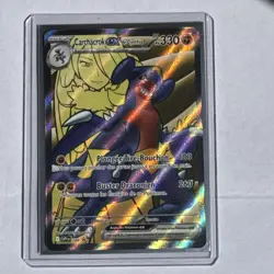 CARTE POKEMON CARCHACROK EX DE CYNTHIA PROMO 204 ECARLATE ET VIOLET FR - Image 3
