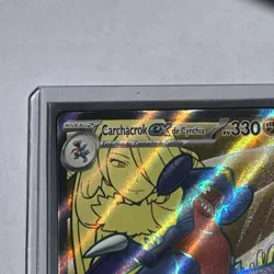 CARTE POKEMON CARCHACROK EX DE CYNTHIA PROMO 204 ECARLATE ET VIOLET FR - Image 4