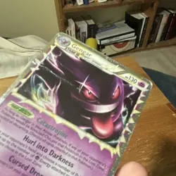 Gengar (Prime) Pokemon HGSS Triumphant 94/102 Heavily Played - Image 3