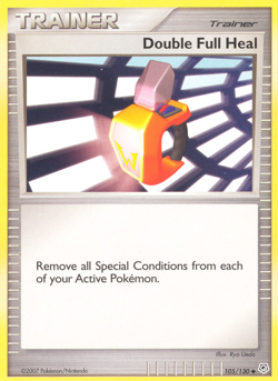 Double Full Heal 105/130 Uncommon Diamond & Pearl Pokemon LP - Image 1