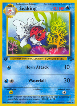 Seaking 46/64 Uncommon Jungle Pokemon MP - Image 1