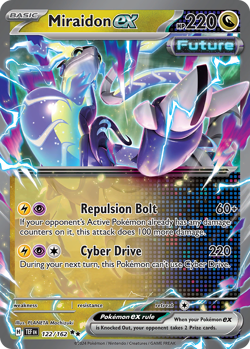 Miraidon ex 122/162 Double Rare Temporal Forces Pokemon NM Mochizuki - Image 1