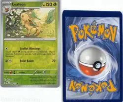 Leafeon 005/131 Rare Prismatic Evolutions Pokemon Reverse Holo NM Kuroimori - Image 3