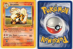 Arcanine 33/130 Uncommon Base Set 2 Pokemon MP Sugimori - Image 3