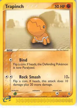 Trapinch 79/97 Common Dragon Pokemon LP Sugimori - Image 1
