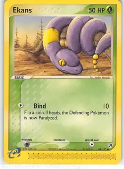 Ekans 64/100 Common Sandstorm Pokemon LP Harada - Image 1