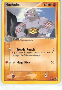 Machoke 33/108 Uncommon Power Keepers Pokemon MP Sugimori - Image 1