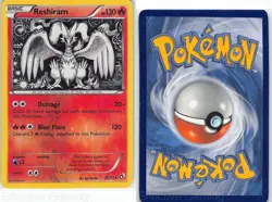 Reshiram 28/113 Holo Holo Rare Legendary Treasures Pokemon Reverse Holo LP - Image 3