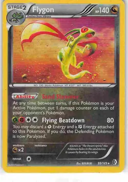Flygon 99/149 Holo Rare Boundaries Crossed Pokemon LP - Image 1